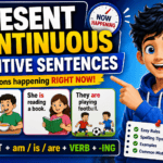 Present Continuous Positive Sentences Practice Tests A1 Grammar Rules & Examples