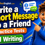 Write a Short Message to a Friend A1 Writing Practice Tests Rules & Examples