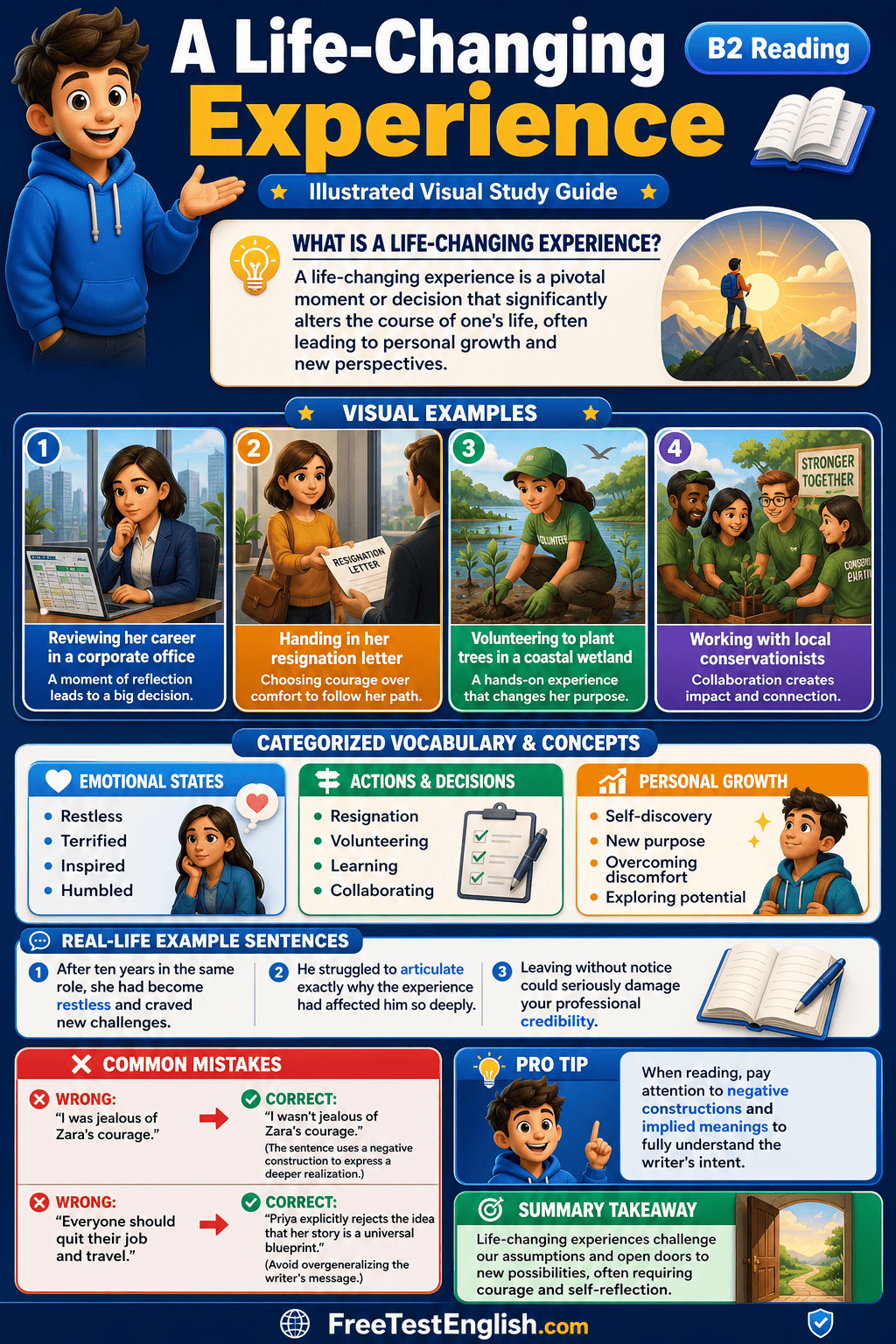 A Life-Changing Experience B2 Infographic