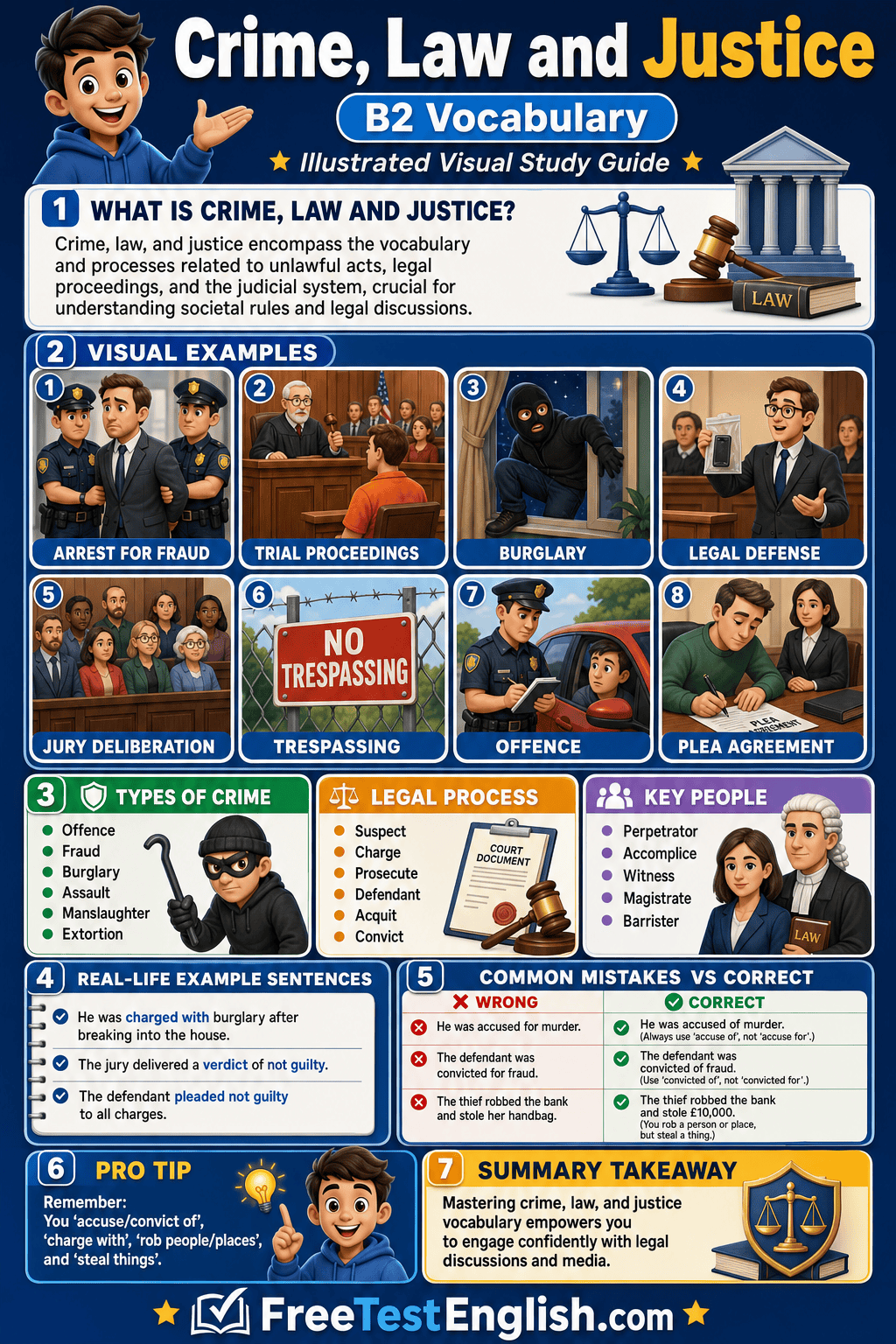Crime, Law and Justice B2 Infographic