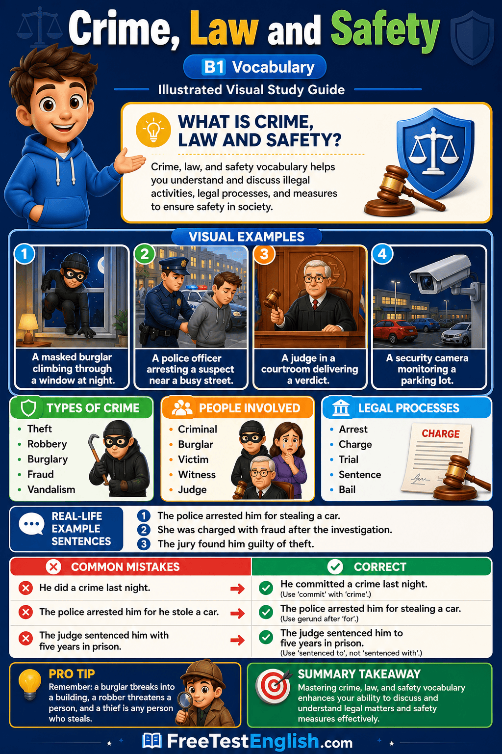 Crime, Law and Safety B1 Infographic