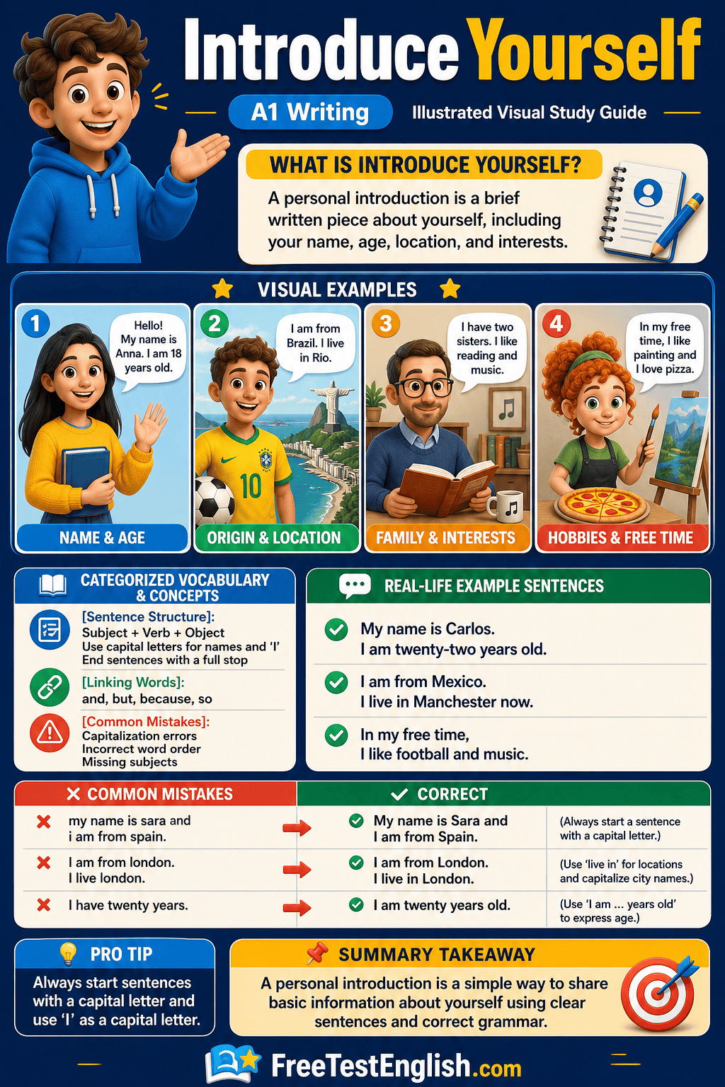 Introduce Yourself A1 Infographic