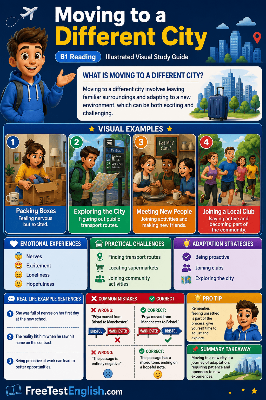 Moving to a Different City B1 Infographic