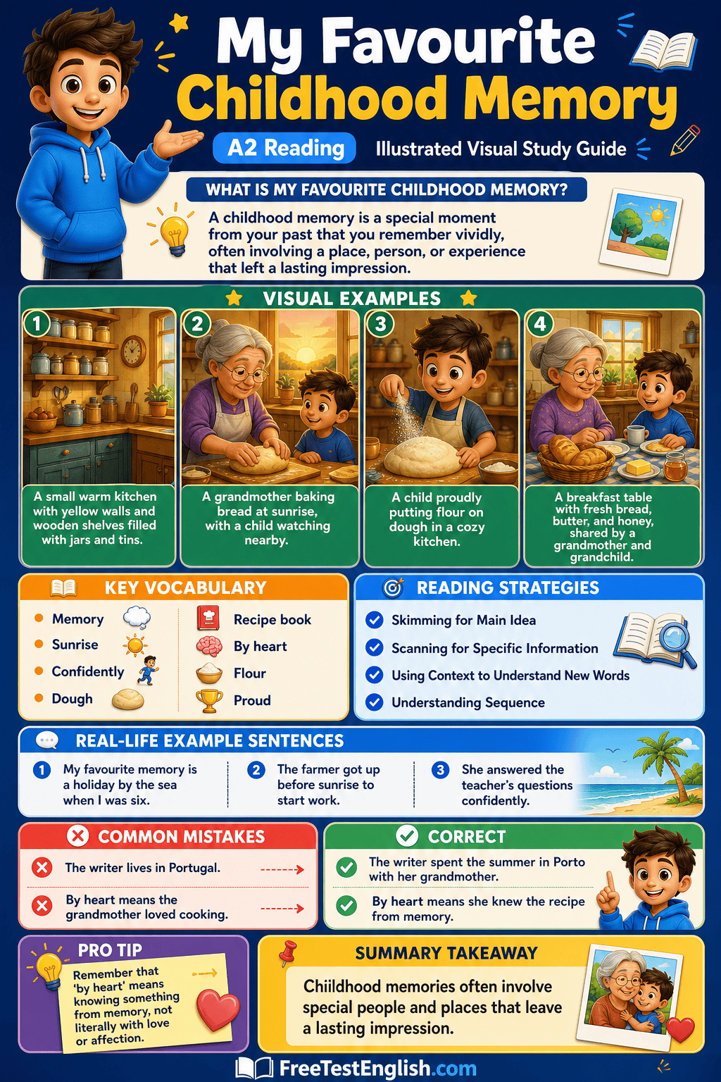 My Favourite Childhood Memory A2 Infographic