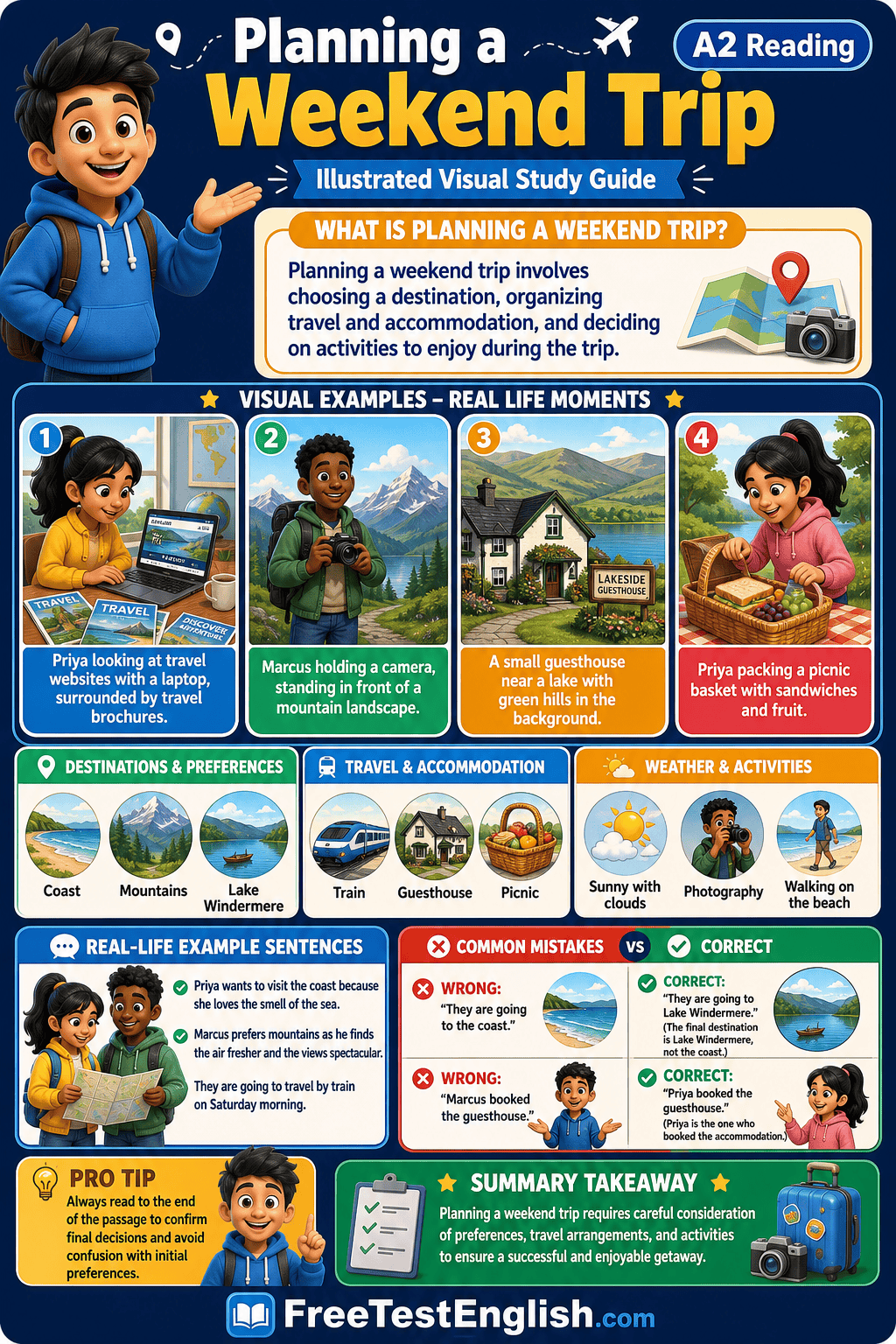 Planning a Weekend Trip A2 Infographic