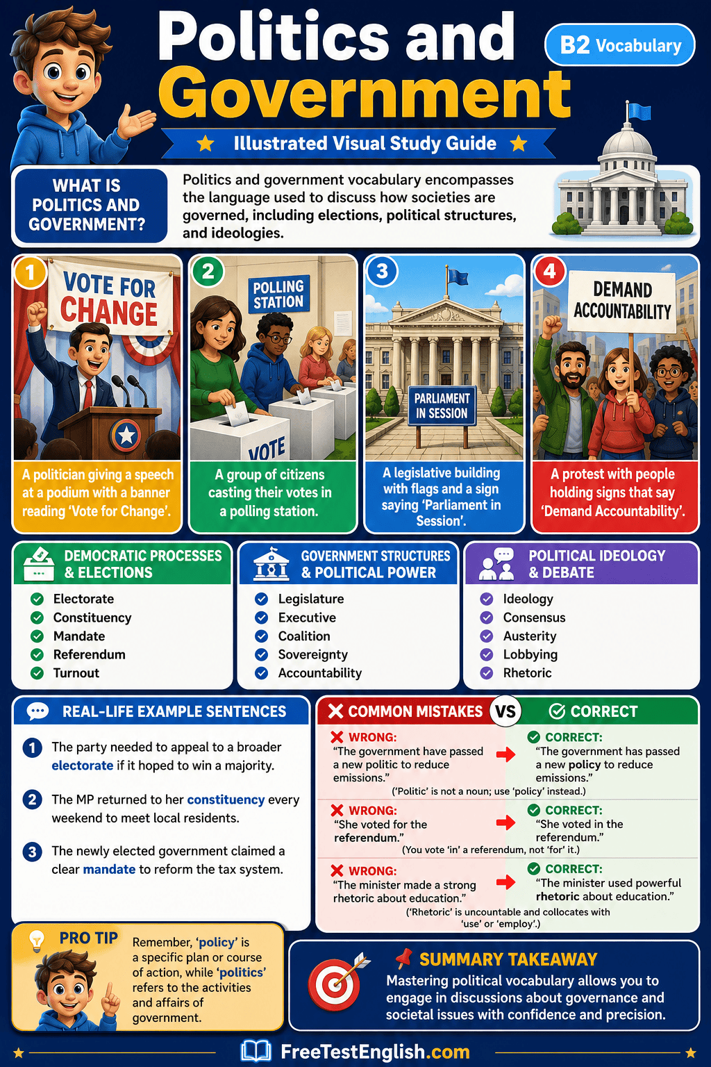 Politics and Government B2 Infographic