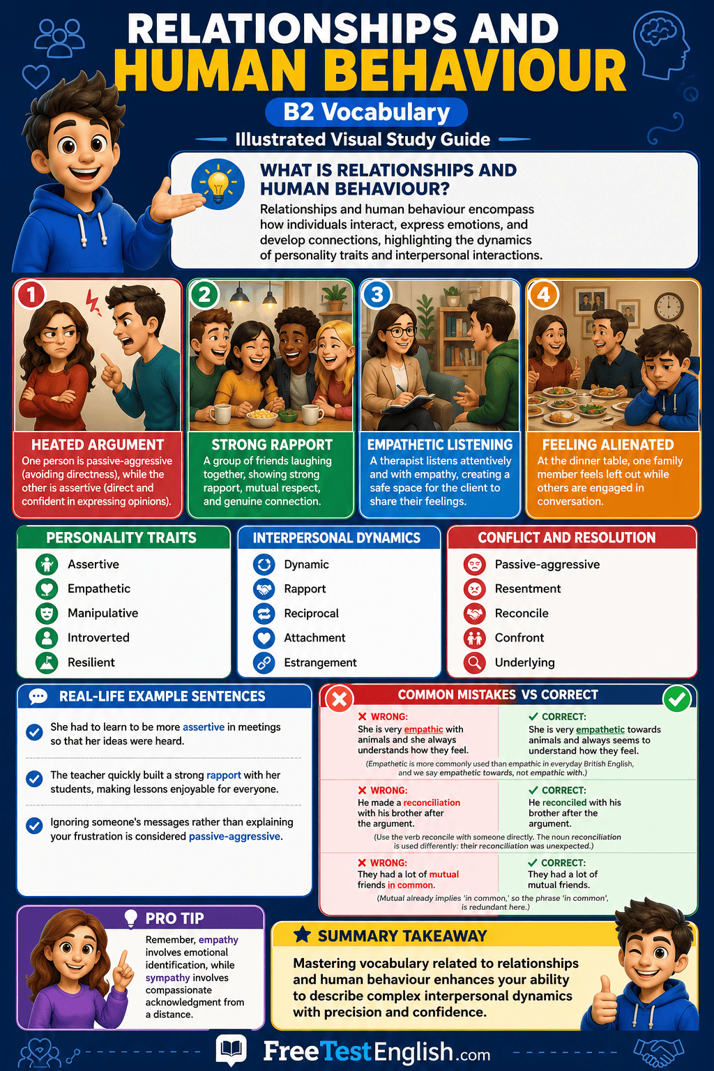 Relationships and Human Behaviour B2 Infographic