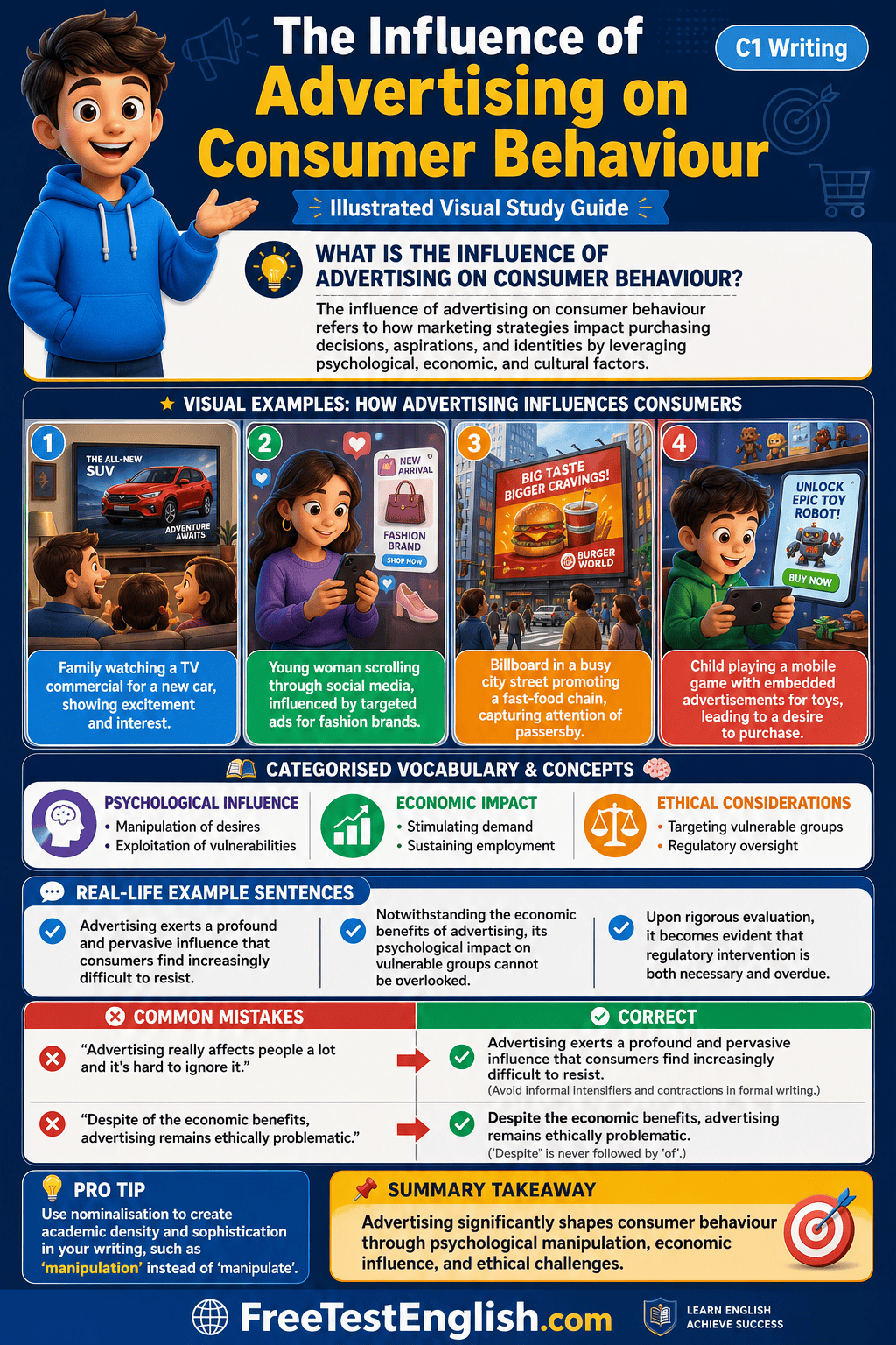 The Influence of Advertising on Consumer Behaviour C1 Infographic