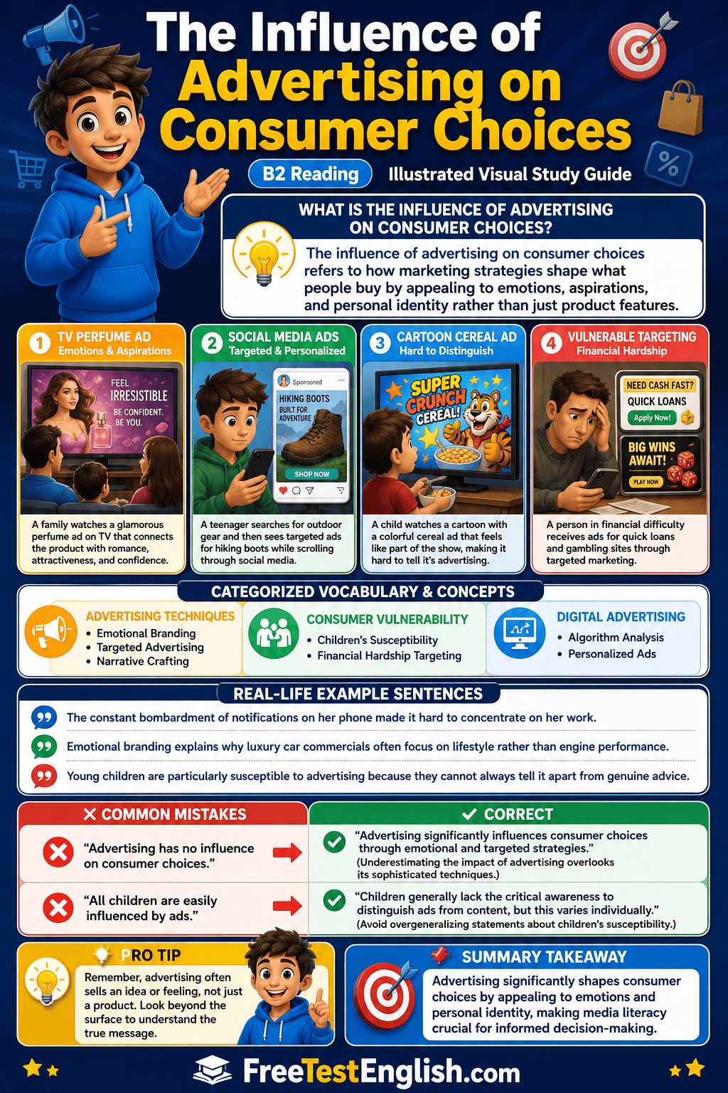 The Influence of Advertising on Consumer Choices B2 Infographic