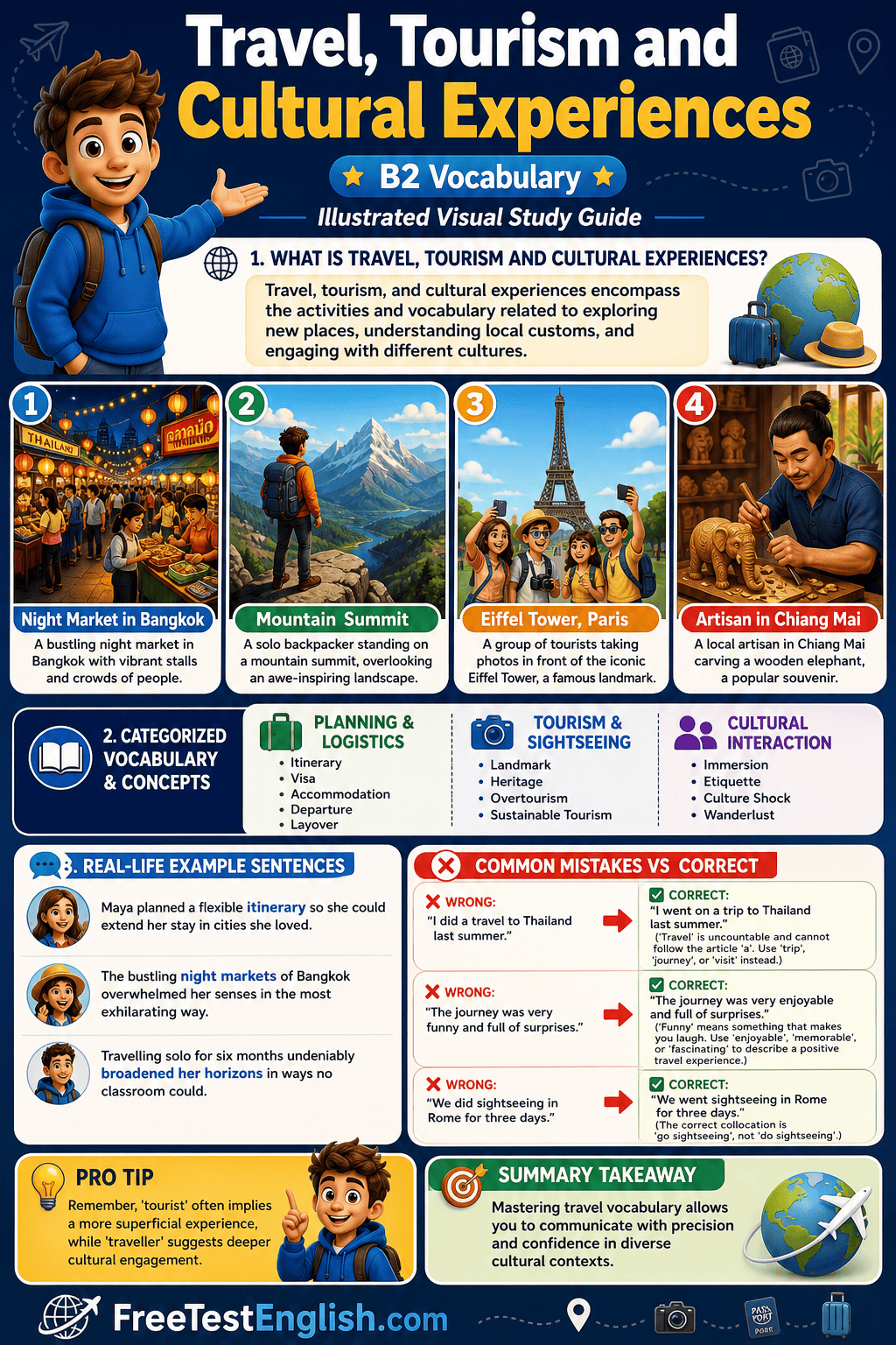 Travel, Tourism and Cultural Experiences B2 Infographic